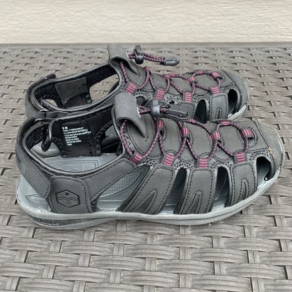 Khombu Women Active Sandal, Ashley, Color Black & Purple SZ 8‎ M - Picture 4 of 7